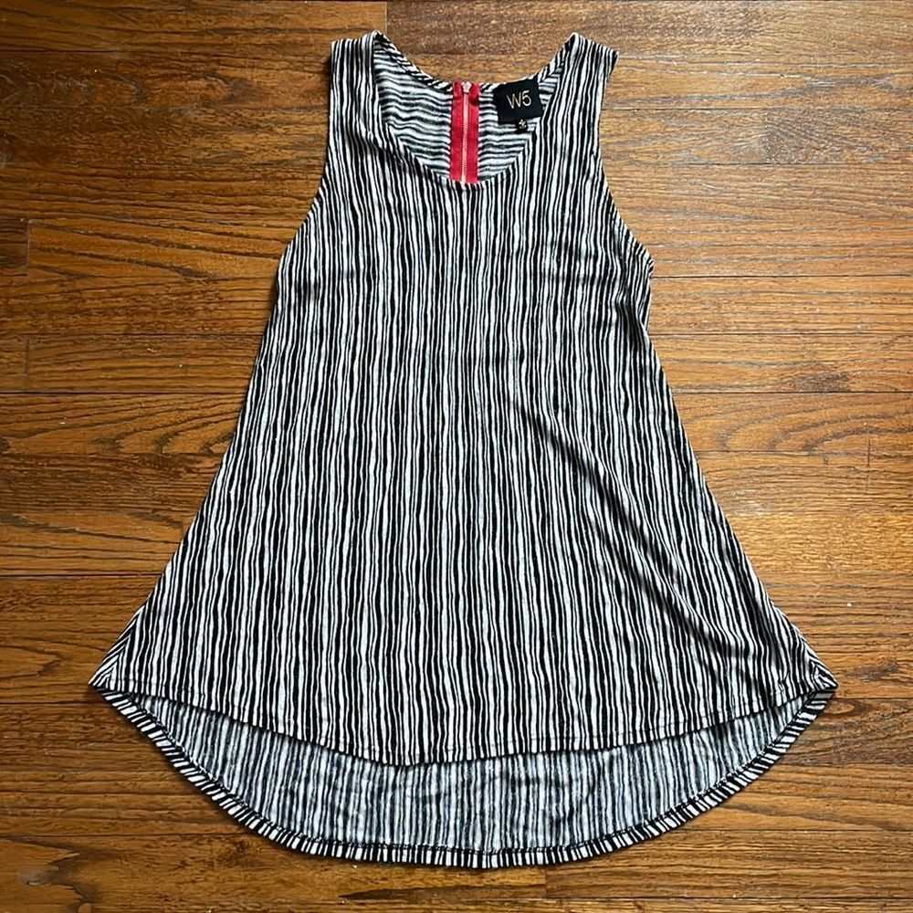 Anthropologie W5 Black and White Striped Tank Top